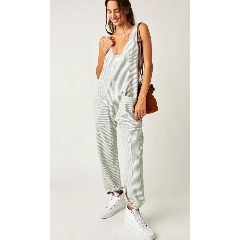 Free People We the Free High Roller Railroad Jumpsuit - Picture 7 of 7